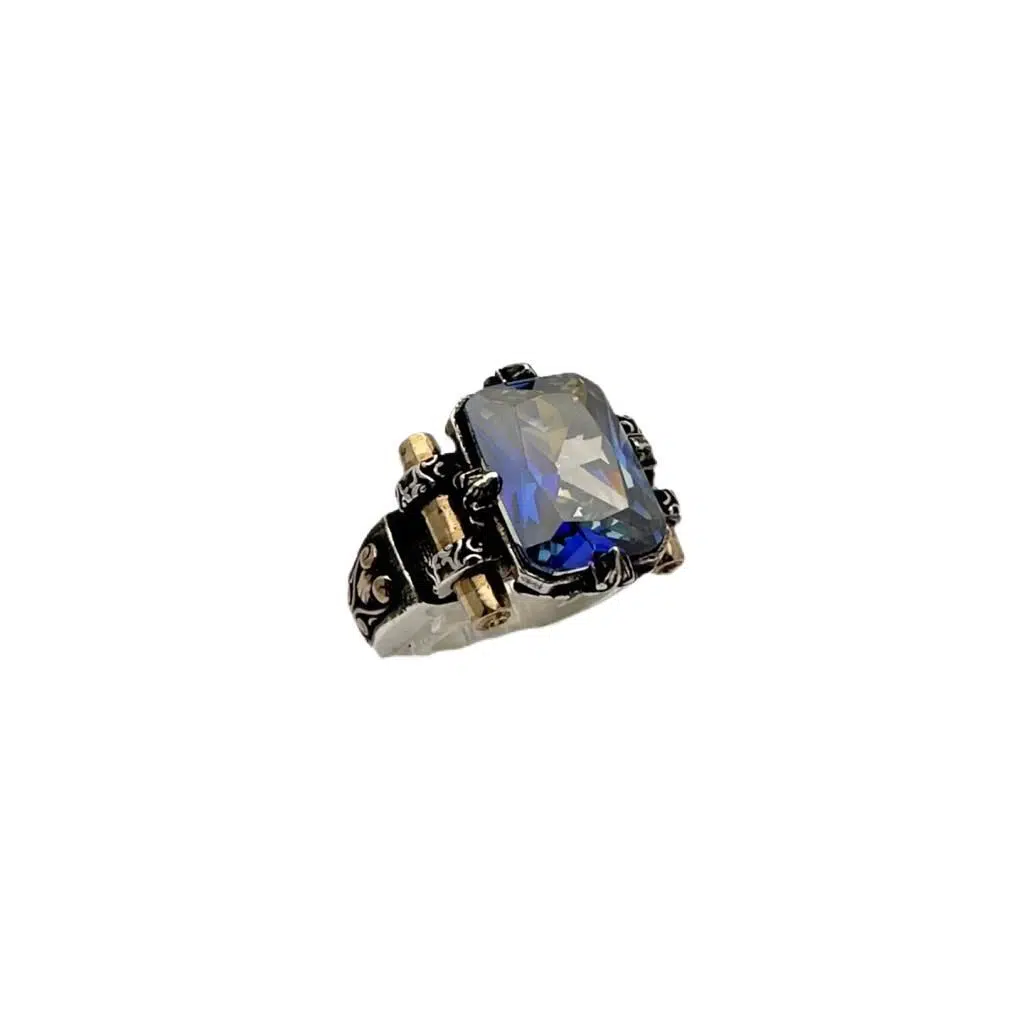 Mistik Topaz Taşlı Erkek Yüzüğü 230047236G25Y Mistik Topaz Taşlı Erkek Yüzüğü 230047236G25Y