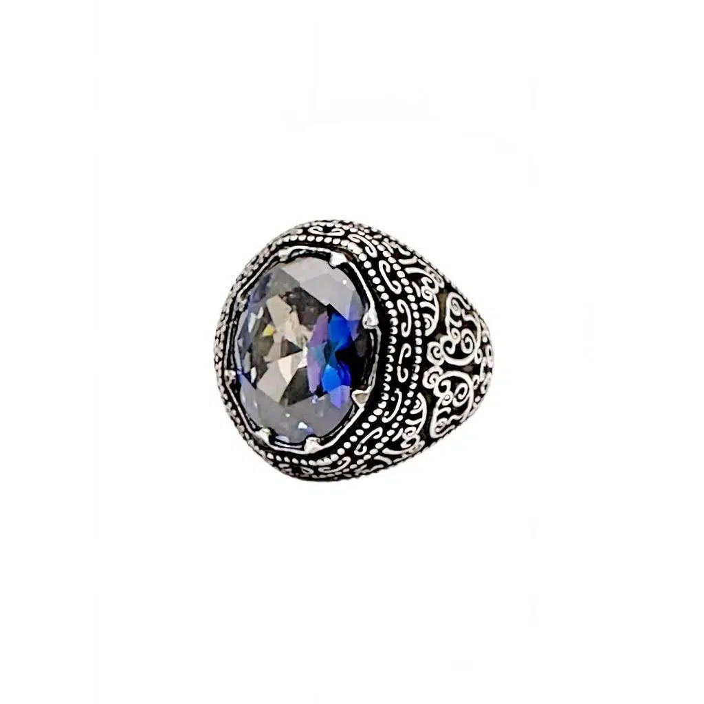 Mistik Topaz Taşlı Erkek Yüzüğü 230047238G19Y Mistik Topaz Taşlı Erkek Yüzüğü 230047238G19Y