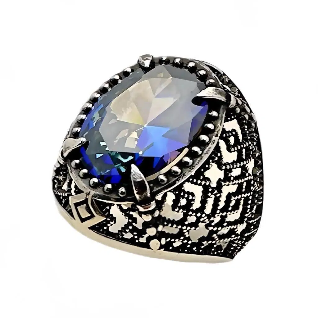 Mistik Topaz Taşlı Gümüş Yüzük 240053175G13Y Mistik Topaz Taşlı Gümüş Yüzük 240053175G13Y