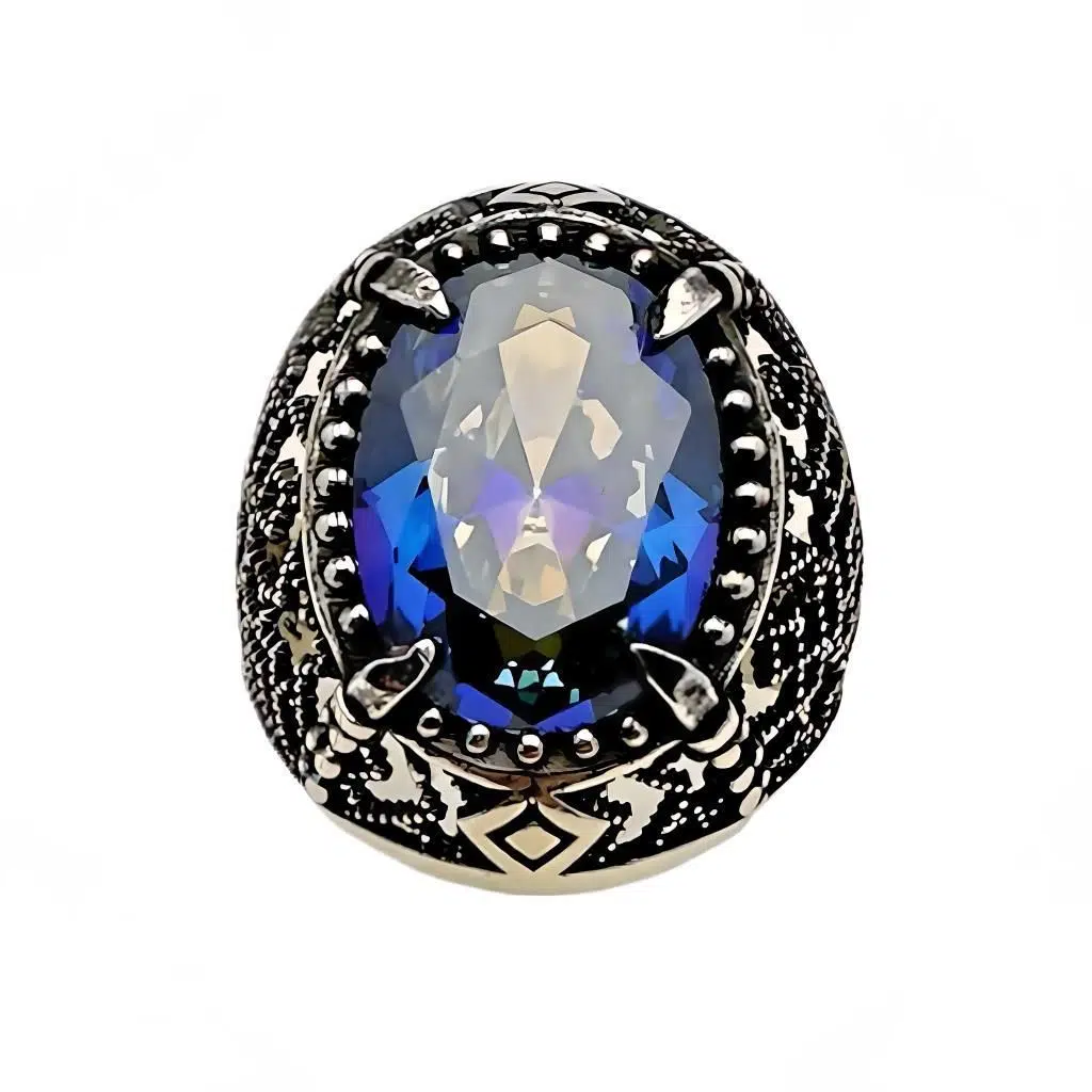 Mistik Topaz Taşlı Gümüş Yüzük 240053175G13Y Mistik Topaz Taşlı Gümüş Yüzük 240053175G13Y